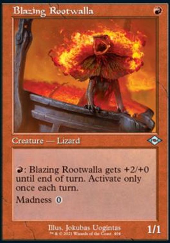 Blazing Rootwalla (Retro Frame)