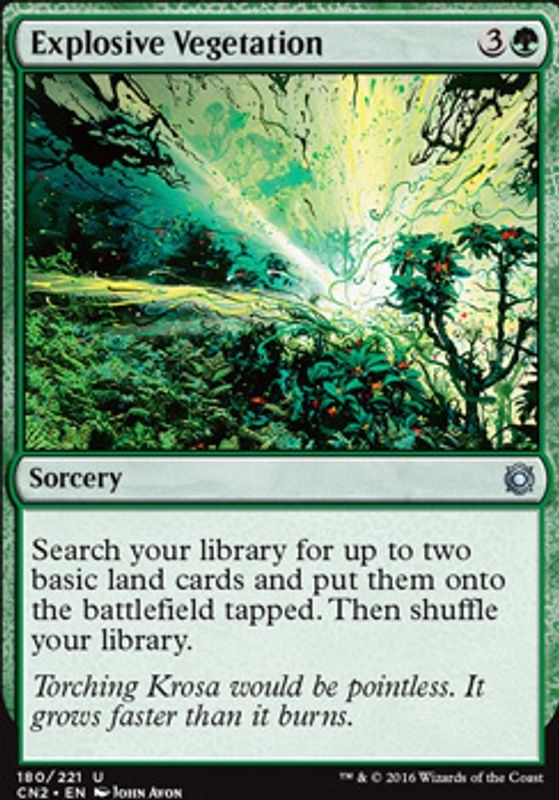 Explosive Vegetation