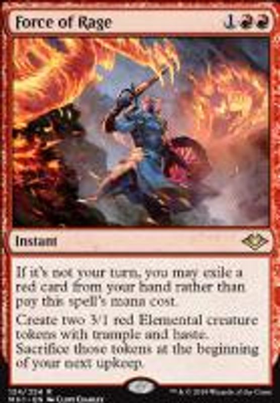 Force of Rage (foil)