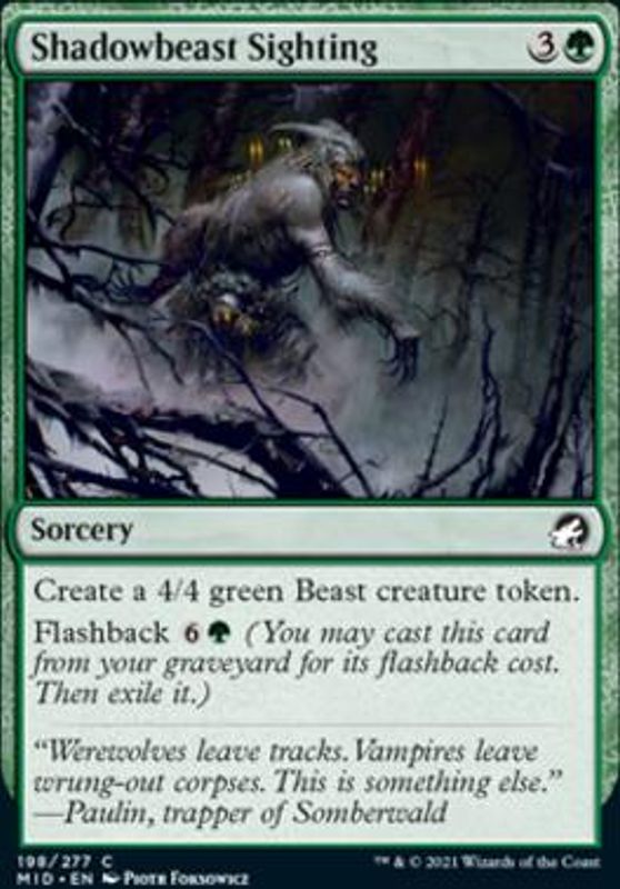 Shadowbeast Sighting