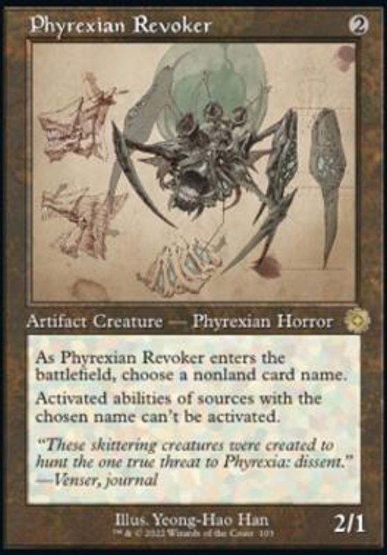 Phyrexian Revoker (Schematic Art) (foil)