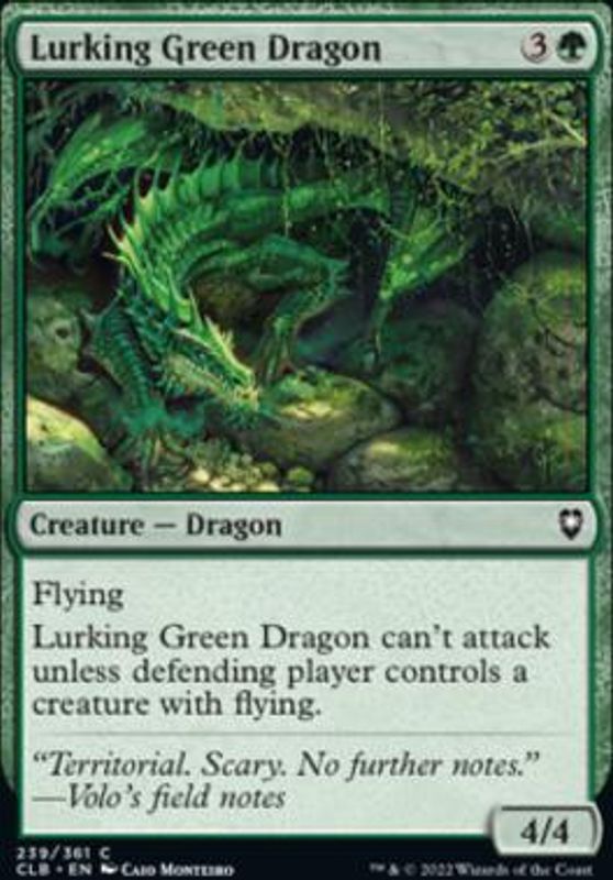 Lurking Green Dragon (foil)
