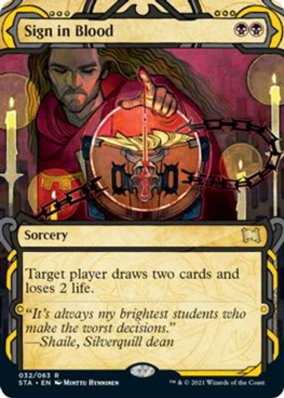 Sign in Blood (Foil-Etched)