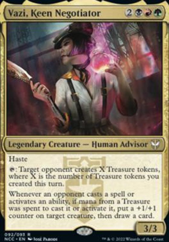 Vazi, Keen Negotiator