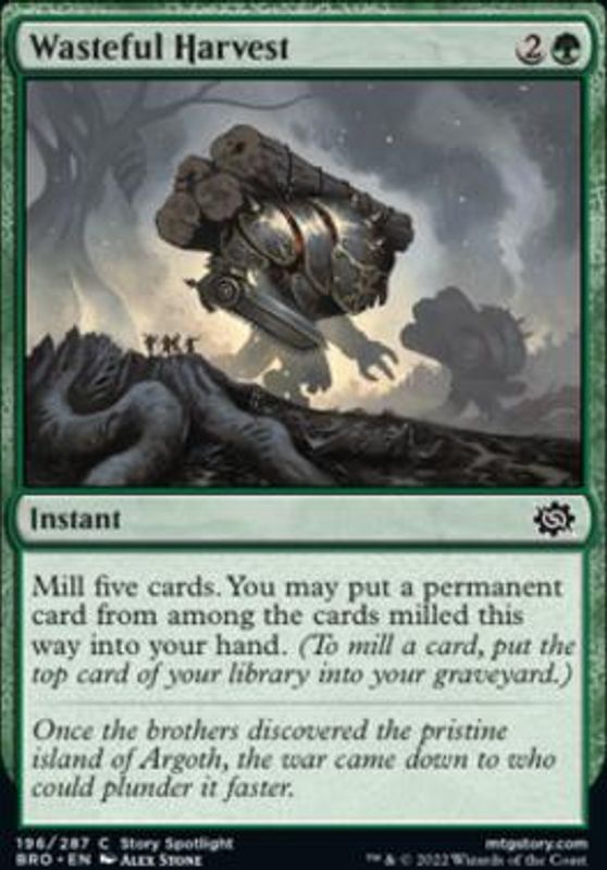 Wasteful Harvest (foil)