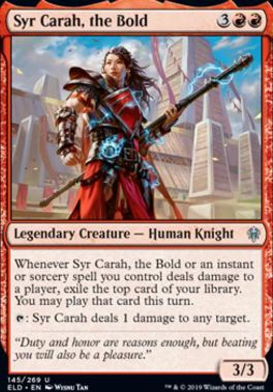 Syr Carah, the Bold