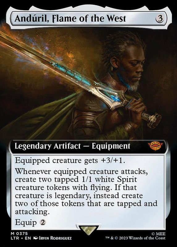 Anduril, Flame of the West (Extended Art) (foil)