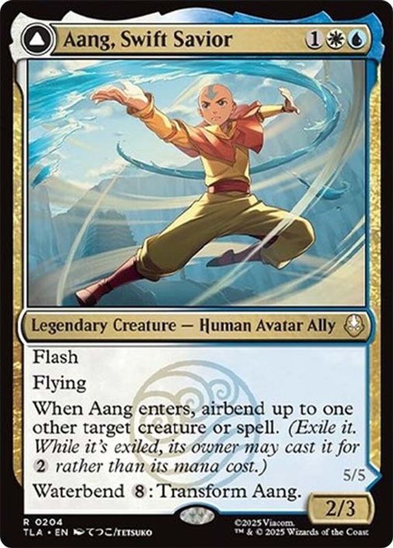 Aang, Swift Savior // Aang and La, Ocean's Fury
