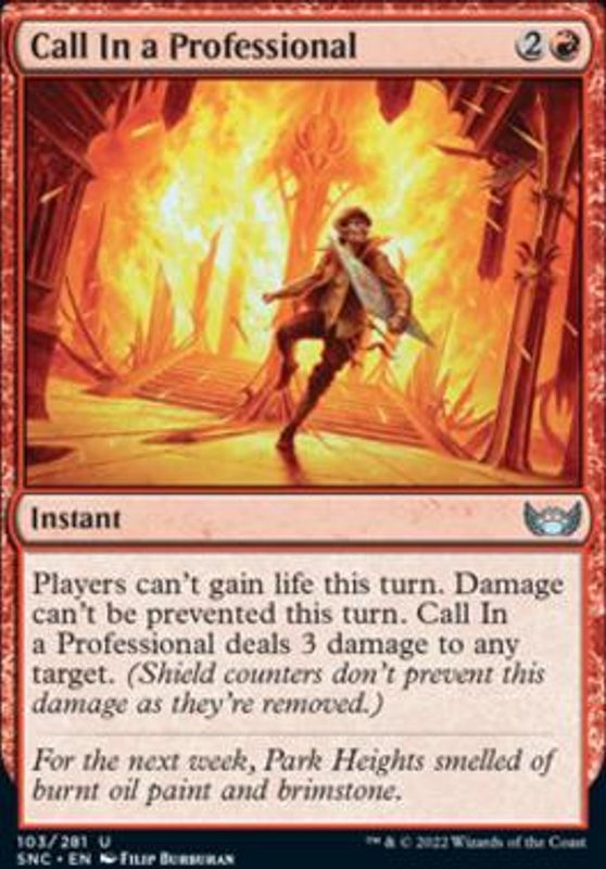 Call In a Professional (foil)