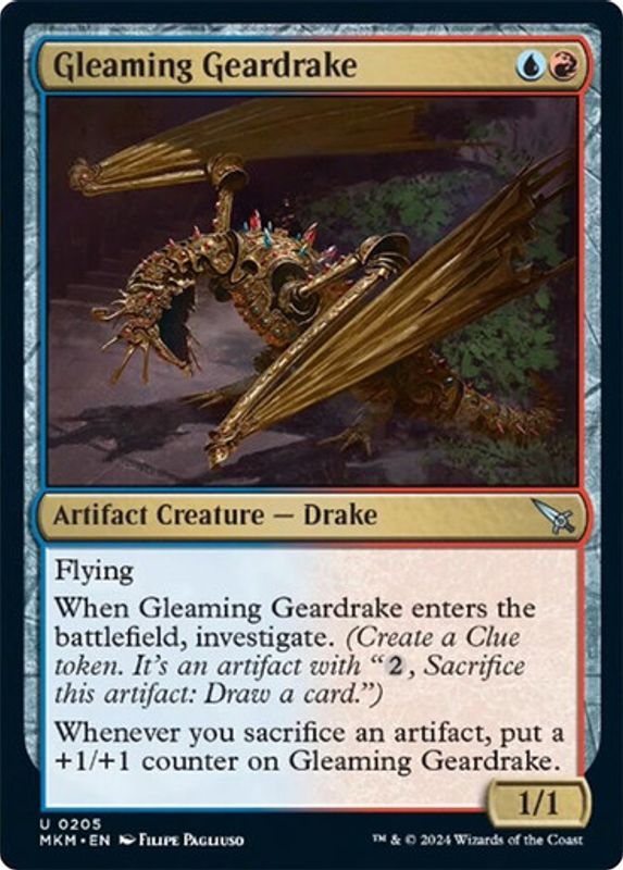 Gleaming Geardrake (Foil)