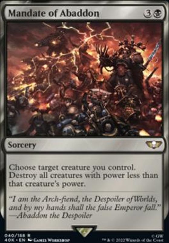 Mandate of Abaddon