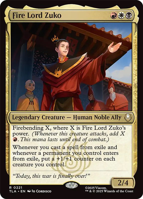Fire Lord Zuko