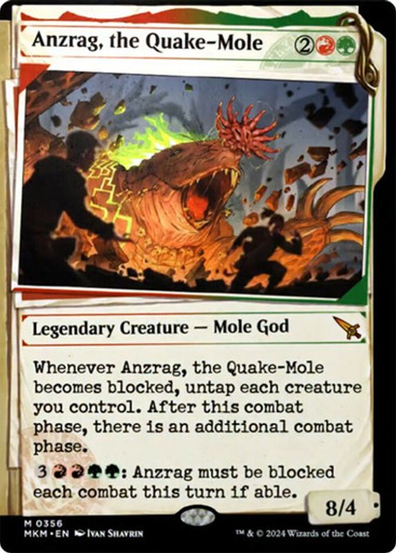 Anzrag, the Quake-Mole (Showcase) (Foil)