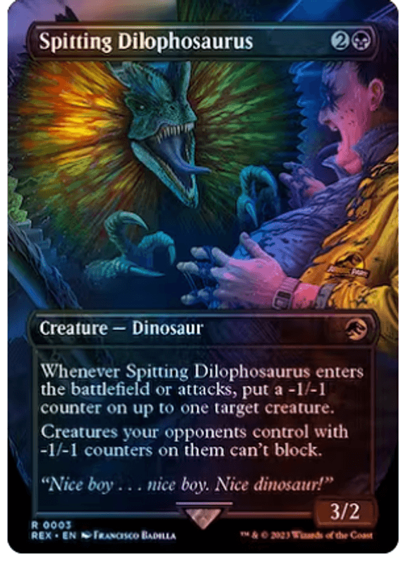 Spitting Dilophosaurus (0003, Foil)