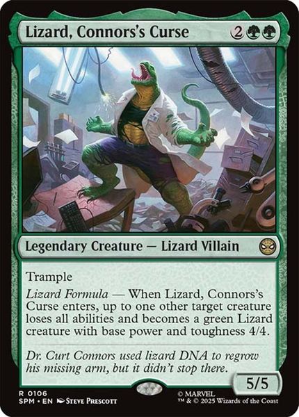 Hovedbilde Lizard, Connors's Curse