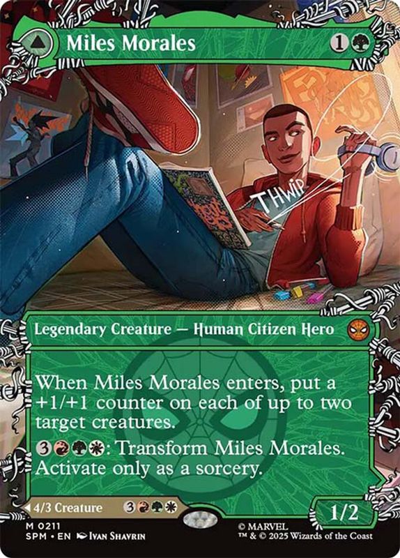 Miles Morales // Ultimate Spider-Man (#211) (Borderless)