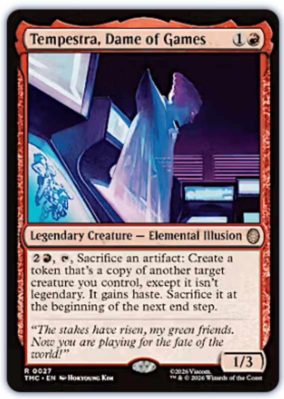 Tempestra, Dame of Games