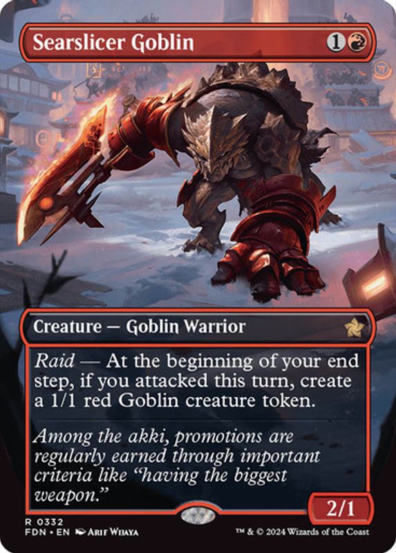 Searslicer Goblin (Borderless) (Foil)