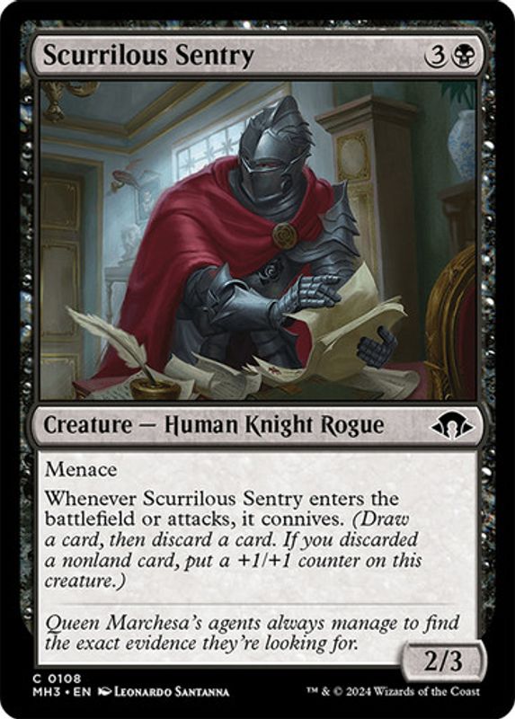 Scurrilous Sentry (Foil)