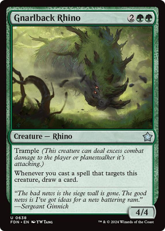 Gnarlback Rhino (Foil)