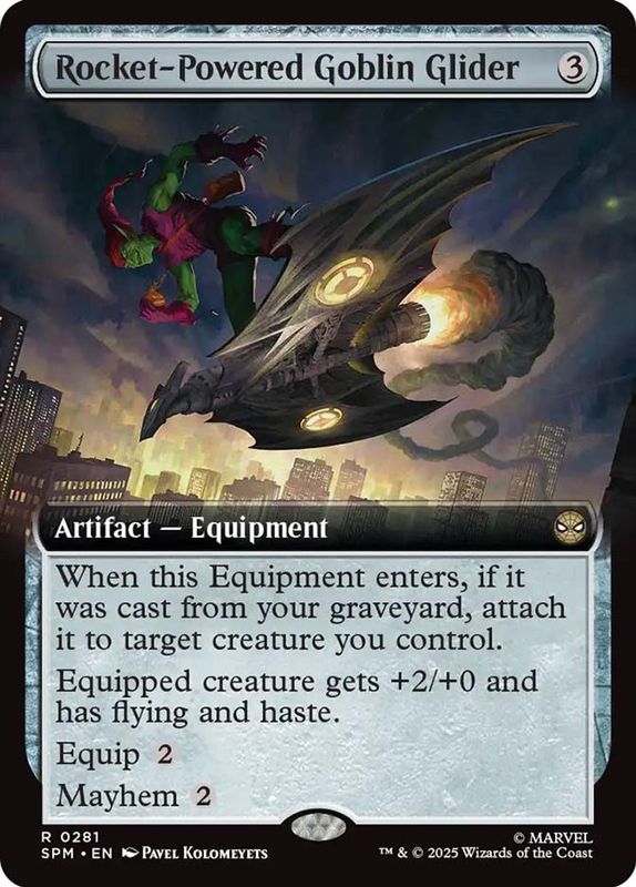 Rocket-Powered Goblin Glider (Extended Art)
