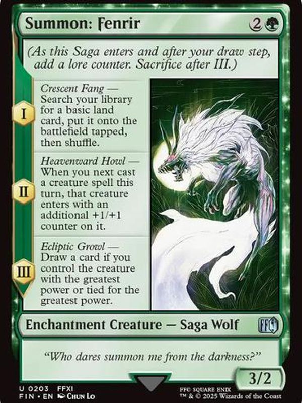 Summon: Fenrir