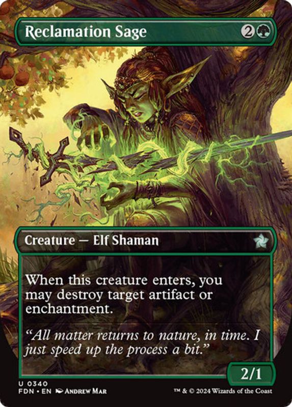 Reclamation Sage (Borderless) (Foil)