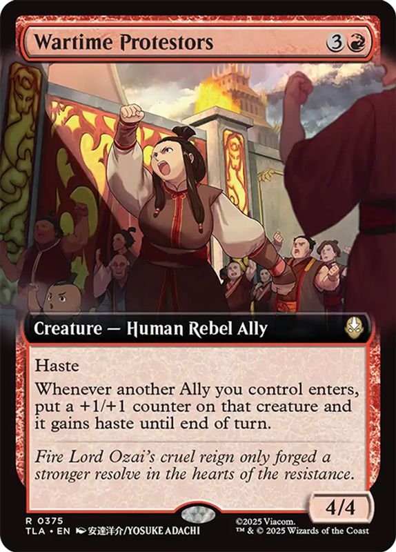 Wartime Protestors (Extended Art) (Foil)