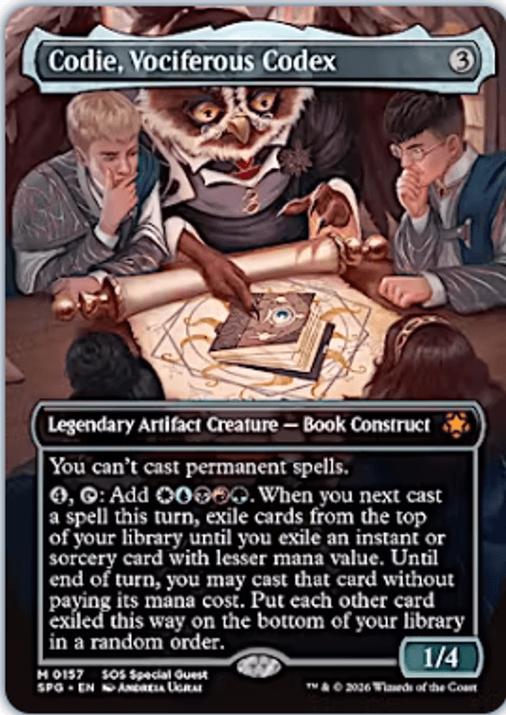 Codie, Vociferous Codex