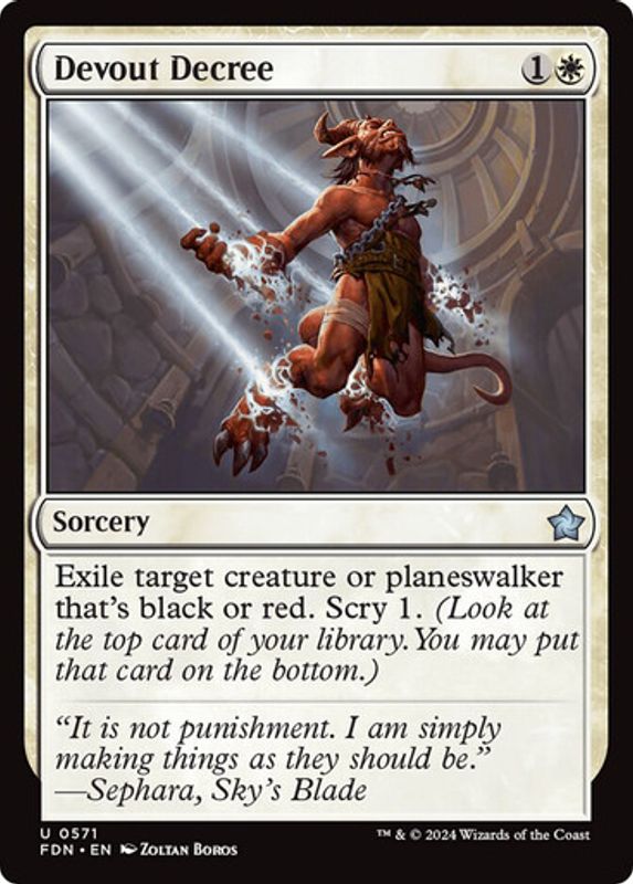 Devout Decree (Foil)