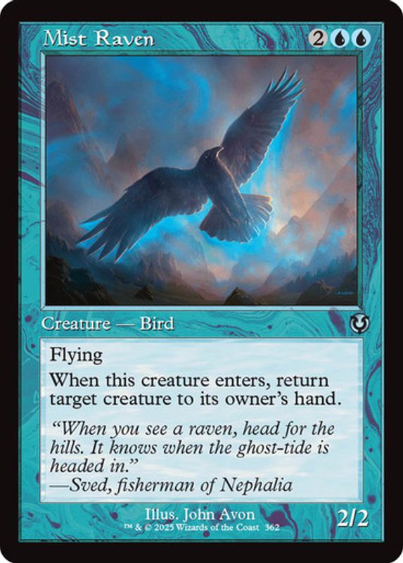 Mist Raven (Retro Frame) (Foil)
