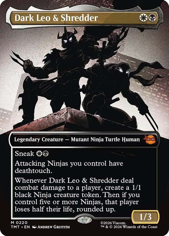 Dark Leo & Shredder (Borderless) (Foil)