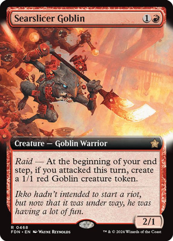 Searslicer Goblin (Extended Art) (Foil)