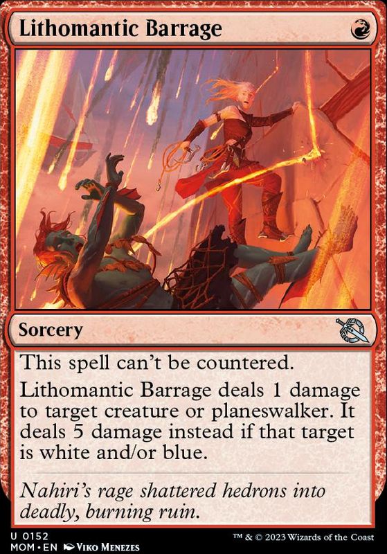 Lithomantic Barrage (foil)