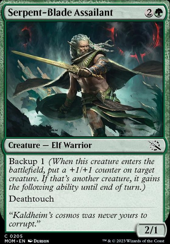 Serpent-Blade Assailant (foil)