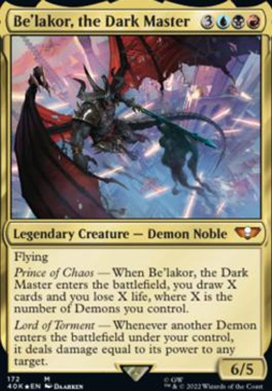 Be'lakor, the Dark Master (172 - Foil)