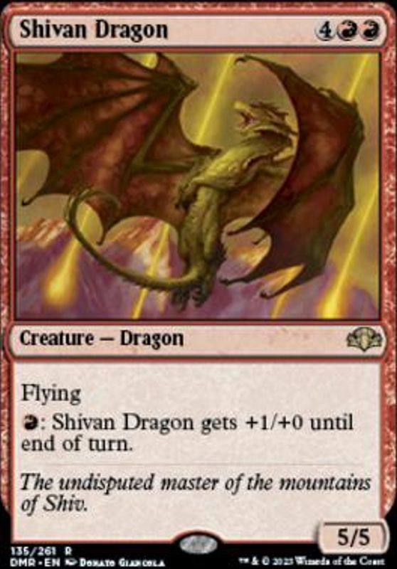 Shivan Dragon (foil)