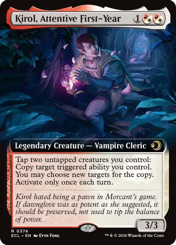 Kirol, Attentive First-Year (extended art)