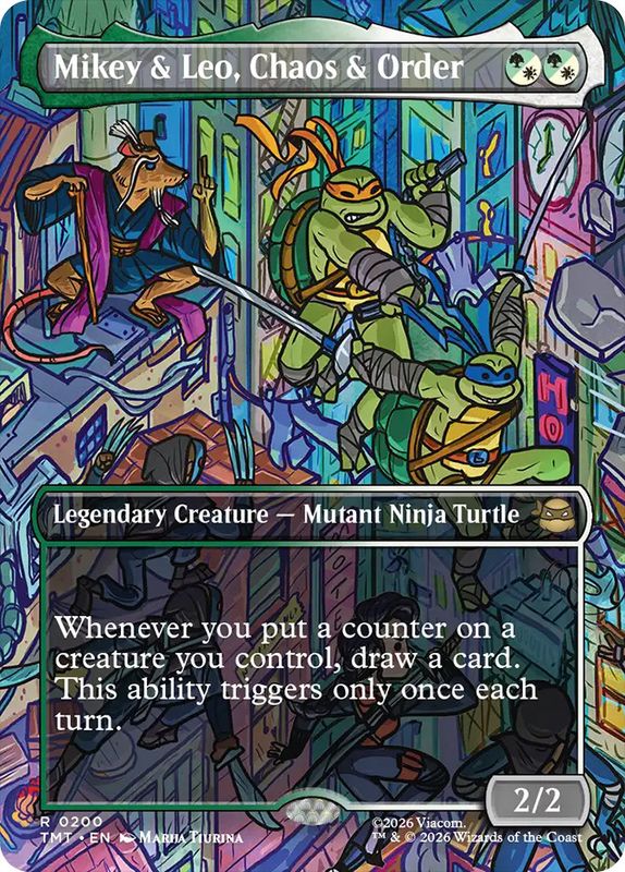 Mikey & Leo, Chaos & Order (Borderless) (Foil)