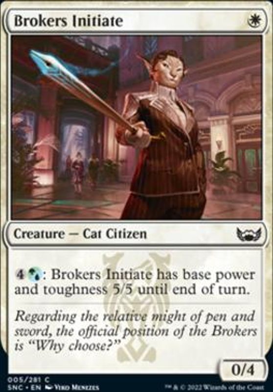 Brokers Initiate (foil)