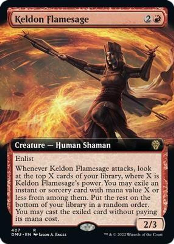 Keldon Flamesage (Extended Art) (foil)