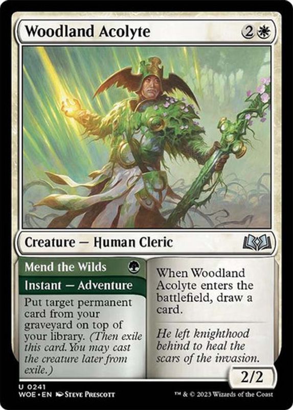 Woodland Acolyte  (Foil)