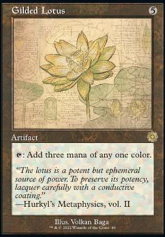 Gilded Lotus (Schematic Art) (foil)