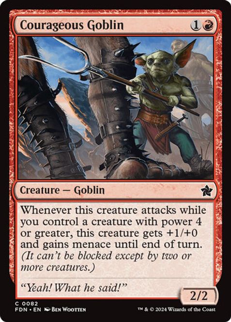 Hovedbilde Courageous Goblin (Foil)