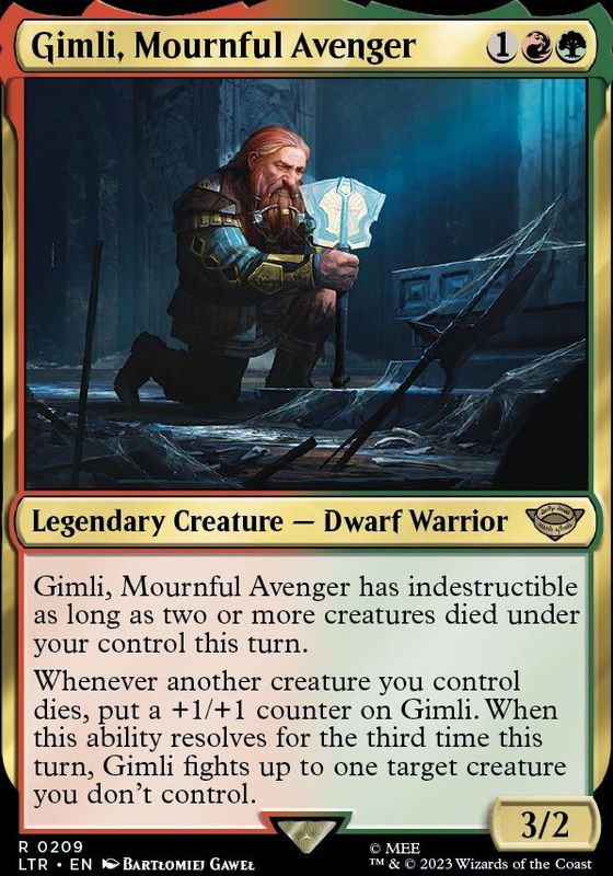 Gimli, Mournful Avenger (foil)
