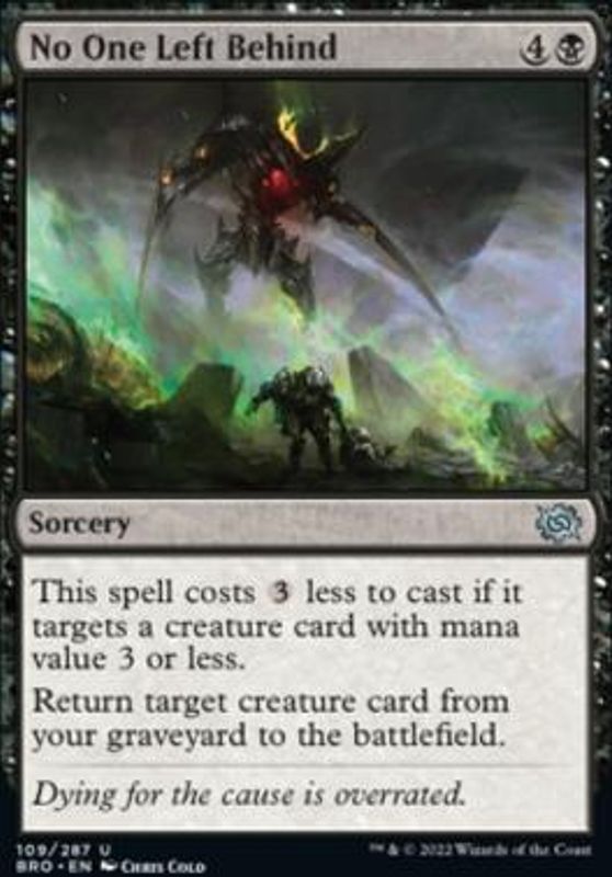 No One Left Behind (foil)